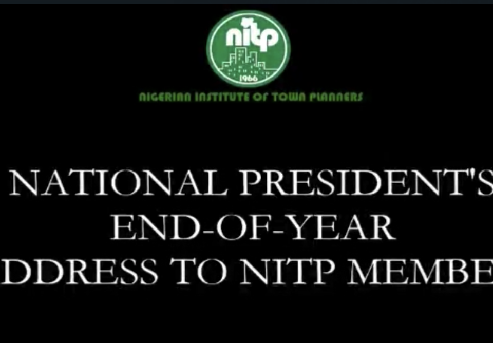 End of year message by NITP President